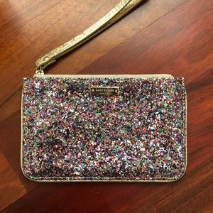 kate spade sparkly wristlet